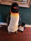 Melissa   Doug King Giant Emperor Penguin Pair Plush Standing Stuffed Pesto