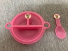 Vintage Plastic Pretend Play Doll Ansa Divided Dish  Cdi Juicer   Baby Bottle