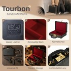 Tourbon Genuine Leather Handgun Box Pistol Revolver Storage Universal Gun Case