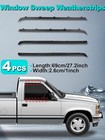 Fit Chevy Gmc Truck Front Door Window Run Sweep Felts Weatherstrip Seals Kit New