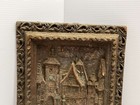German Wax Relief 40 s Romanticism Mid Century Vtg Carved Art Painting Sculpture