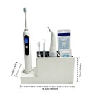 Bathroom Electric Toothbrush   Toothpaste Holder Organizer White Plastic