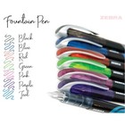 Zebra Pen Fountain 7 Pen Set  Fine Point  0 6mm  Assorted Colors