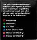 Cards Against Humanity Nasty Bundle 6 Themed Packs 10 New Cards