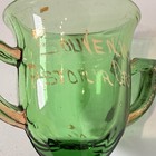 Astoria Oregon Ore  Antique Depression Green Glass Souvenir Trinket Trophy
