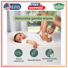 Naty Baby Wipes Aloe Vera Sensitive Skin 98 Percent Water 672 Count 12 Packs