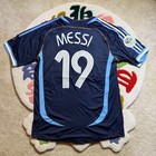 Adidas Argentina Messi 19 Away Jersey 2006 World Cup Navy Blue Mens Large