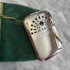 Vintage Petersons Peacock Design Pocket Hand Warmer With Velvet Bag Occ  Japan