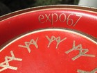 World s Fair Expo 67 Montreal Canada Small Round Tin Collectors Souvenir Tray