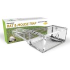 Kensizer Animal Humane Live Cage Trap That Work For Rat Mouse Medium  Silver