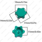 4pcs 17mm Aluminum Dustproof Nut For 1 8 Rc Cars 9 Vibrant Colors Option