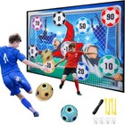 Soccer Ball Game Set For Kids  Indoor Outdoor Backyard Toss Soccer Goal Game    