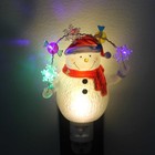 Christmas Snowman snowflakes Night-light Plastic Electric Candy 164073