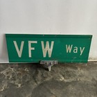 Authentic Retired Highway Street Road Sign Double Sided Bar Mancave