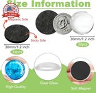64pcs 1 2 Inch Glass Magnets Craft W Adhesive Backing And Clear Glass Cabochons 