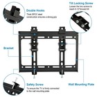 Tilt Lcd Led Plasma Flat Tv Wall Mount Bracket 23 25 27 32 40 42 Inch Black