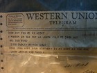 1968 Western Union Telegram 