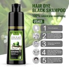 Natural Herbal 250ml Black Hair Color Dye Shampoo Permanent Coloring For Unisex