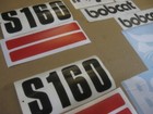 Stickers Decals Graphics Kit For Bobcat S160 Skid Steer Loader - Red