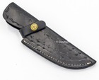 Handmade Real Leather Sheath For Fixed Hunting Blade Knife Engraved  belt Loop