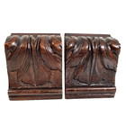 2 Acanthus Leaf Carving Corbel Bracket 3 7 Antique French Architectural Salvage