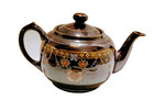 Rare L Family Size Mg Morimura Gumi Occupied Japan Moriage Redware Teapot 9 5 