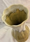 Vintage Mid-century California Pottery Signed  112 Drip Glaze Vase 9 75  X  5   