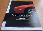 Mazda  for 1990  Original 34  X 22  Fold-out Poster   Vg Cond   Free Shipping