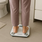 Digital Bathroom Scale 396 Lb 180kg Glass Lcd Body Weight Step-on Accurate