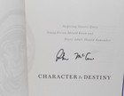 Character Is Destiny - Signed By John Mccain - Arizona Senator Politics