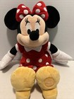 Disney Store 17    Minnie Mouse Plush Stuffed Animal Doll Red Dress   Bow