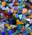 Glass Mosaics Pieces Stained Glass Assorted Colors And Shapes 1kg 35 Ounce