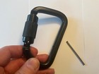 Black Fusion Tacoma Carabiner Extra Duty 60kn - 13400lb High Strength Gate