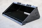 66  Heavy Duty Smooth Bucket W  Bolt On Edge Skid Steer Quick Attach -ships Free