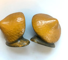 Pair Asian Man   Woman Head bust Figurines