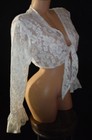 Gorgeous  rare  Vintage Early 90 s Jazz Sport California Woven Lace Top  Med 