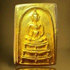 Phra Somdej Phutson Goldyantra Embed Leklai Wat Rakang Temple Thai Buddha Amulet