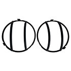 2pcs Headlight Guards Cover Lamp Trim Protect Black For Jeep Wrangler Tj 1997-06