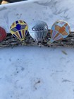 Collection Of 12 Vintage Hot Air Balloon Tie Tack Style Pins