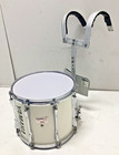 Yamaha 13    Powerlite Marching Band Snare Drum White With Harness