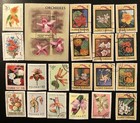 60 Topical Stamps  Flowers Around The World   Great Variety   Color     lot 132 