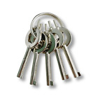 Standard Universal Handcuff Keys Pack Of 5 With Key Ring