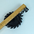 Vintage Cast Iron Footed Candle Stick Holder Trivet Retro Home Decoration Rustic