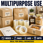 144 Rolls Carton Sealing Clear Packing Tape Box Shipping - 2 Mil 2  X 110 Yards