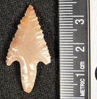 Red Needle Tip  Ancient Stemmed Serrated Arrowhead Or Flint Artifact Niger 8 33