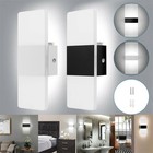 Modern Led Wall Lighting Up Down Cube Bedroom Sconce Lamp Fixture Light Indoor