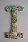 Vintage Care Bears Baby Plush Rattle 1980 s Handmade Fabric Colorful Nursery