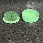 Lot Of 6 Vintage Metal Flower Frogs  round And Oval  Includes Dazey With Cover