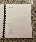 Evil Dead Horror Movie Script Reprint Full Screenplay Script