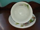 Vintage 1950 s Roselyn China Dogwood Cup And Saucer Japan Gold Euc 